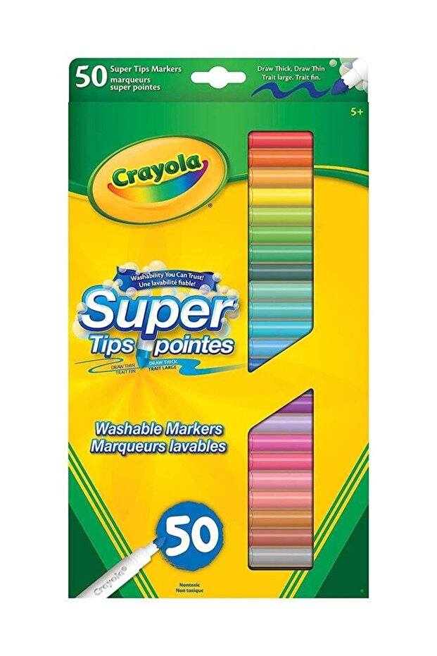 Washable Super Tips Markers Pack of 50
