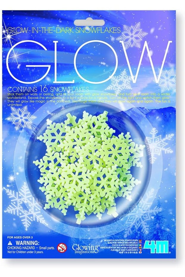 Glow Snowflakes Educational Toy, Multicolour, 405938, Kids Toy Kit
