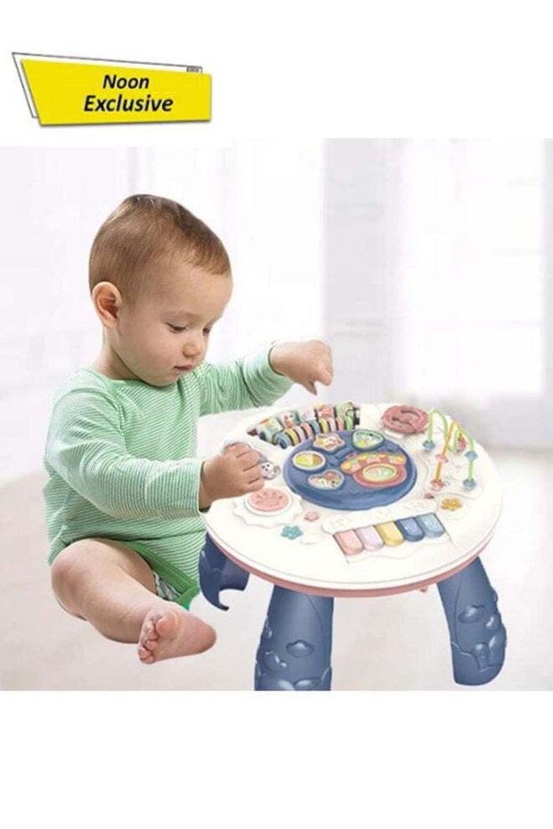 Musical Learning Table For Toddlers – Educational Activity Desk With Lights, Shapes, Music, Gears,