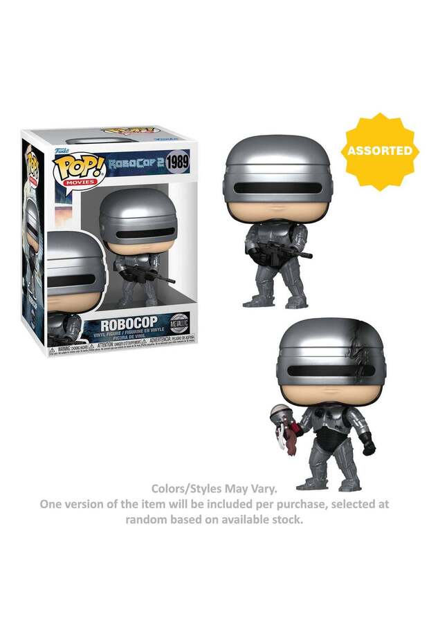 Funko POP! Movies RoboCop 2 Robocop (Metallic) Vinyl Figure (9.9 cm, Assorted)
