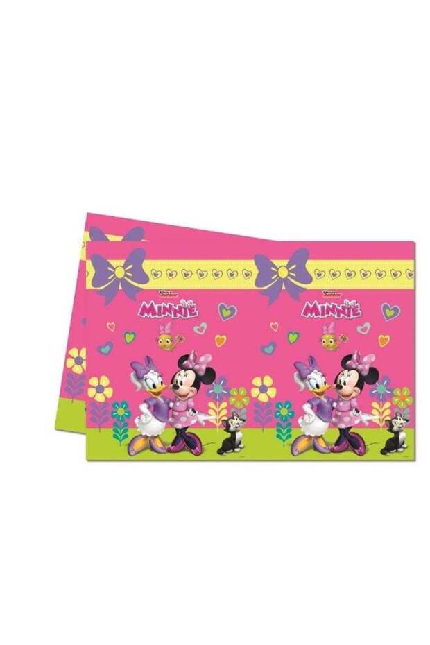 Ciao Minnie Happy Helpers Plastic Tablecloth 120x180 cm – Disney Junior Minnie & Daisy Party Table