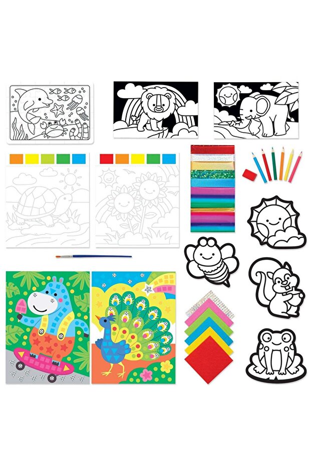 Out Of The Box Travel Activity Pack | Puzzle, Drawing, Painting and Coloring | Arts & Crafts | No G