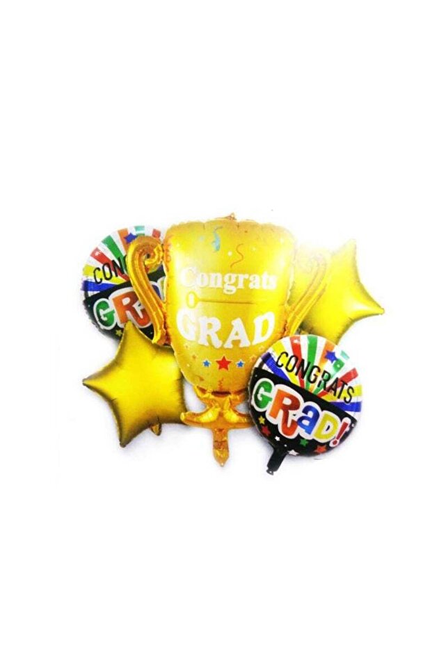 Foil Balloon Congrats 5Pcs/Card