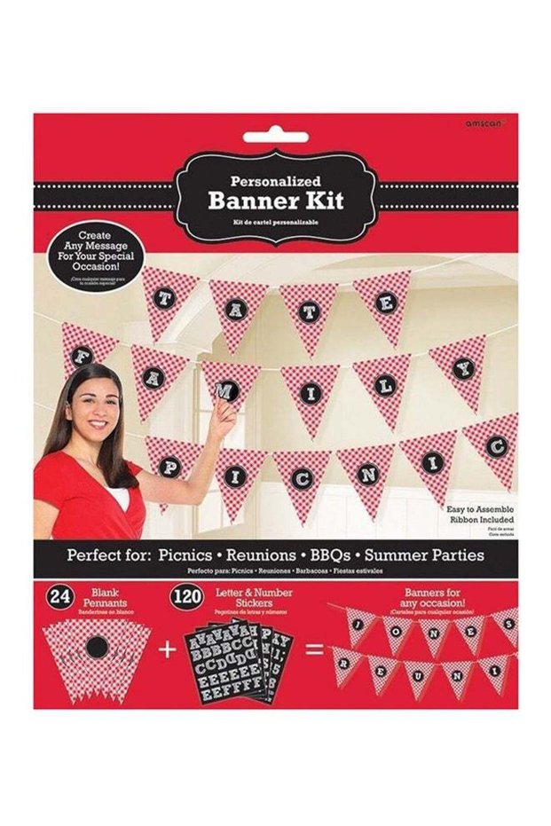 Personalized Pennant Party Banner for Summer Decoration Party Supplies