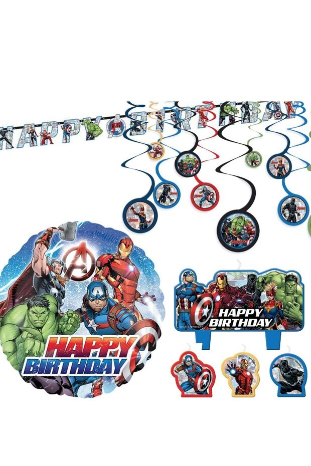 Avengers Party Decor Kit, Includes Balloons Party Supplies
