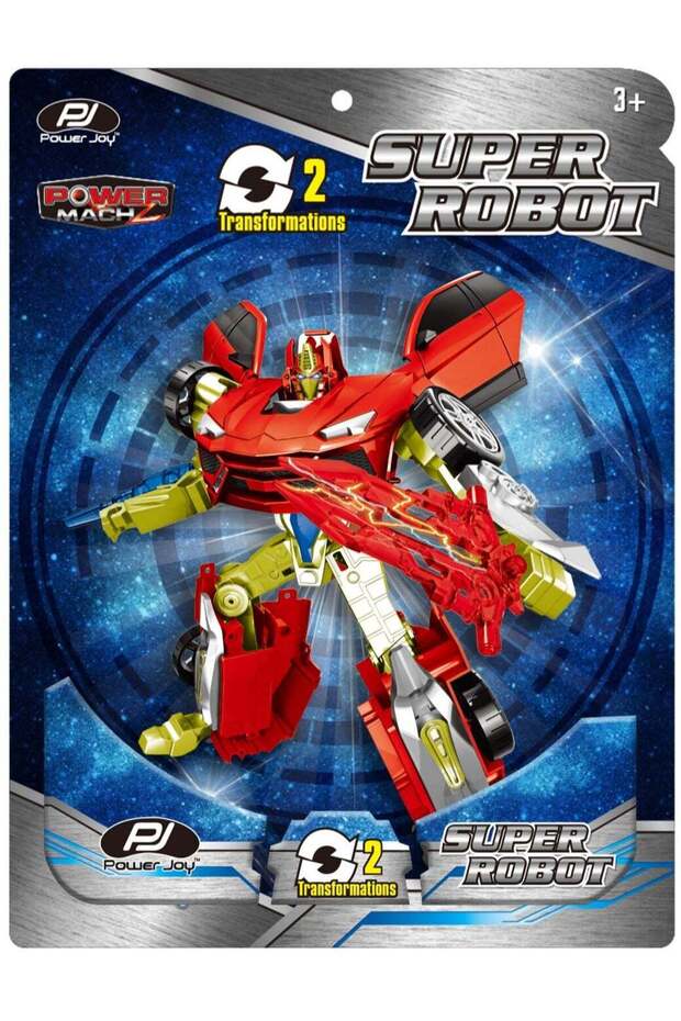 Power Joy Power Mach Super Robot, One-Piece at Random Selection – Toy Vehicle for Kids Ages 3+