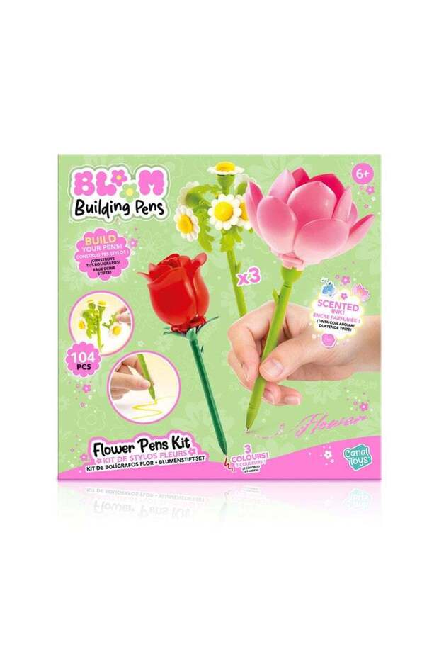Flower Brick Pen - 3-Pack