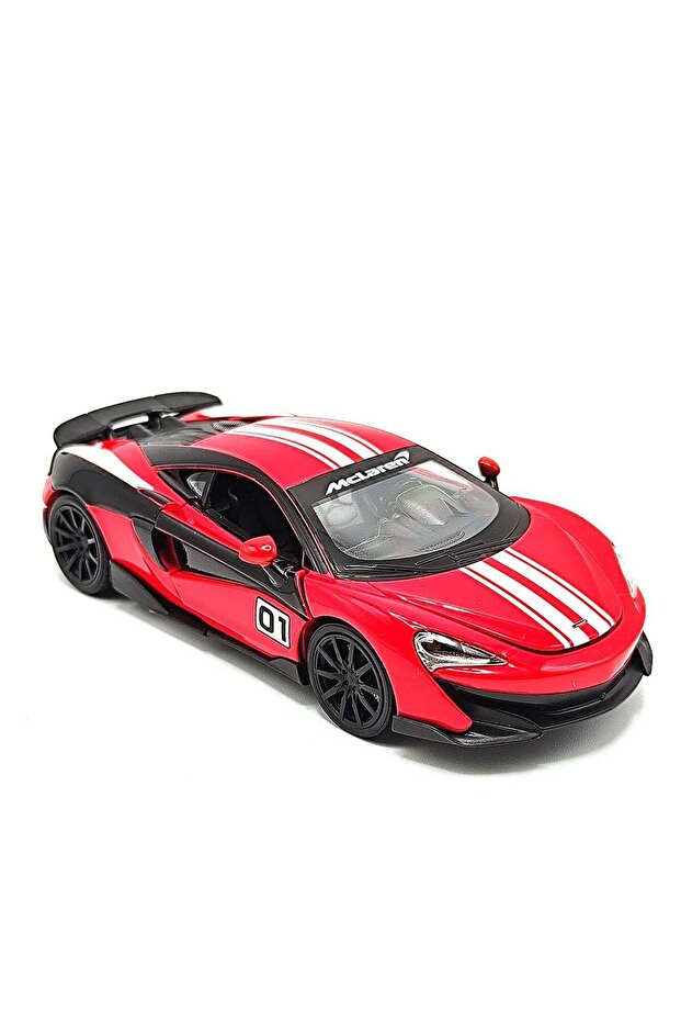 Mclaren 600Lt (No.1) Die-Cast Model Car – 1:32 Scale | Light & Sound Function | Pull Back Action |
