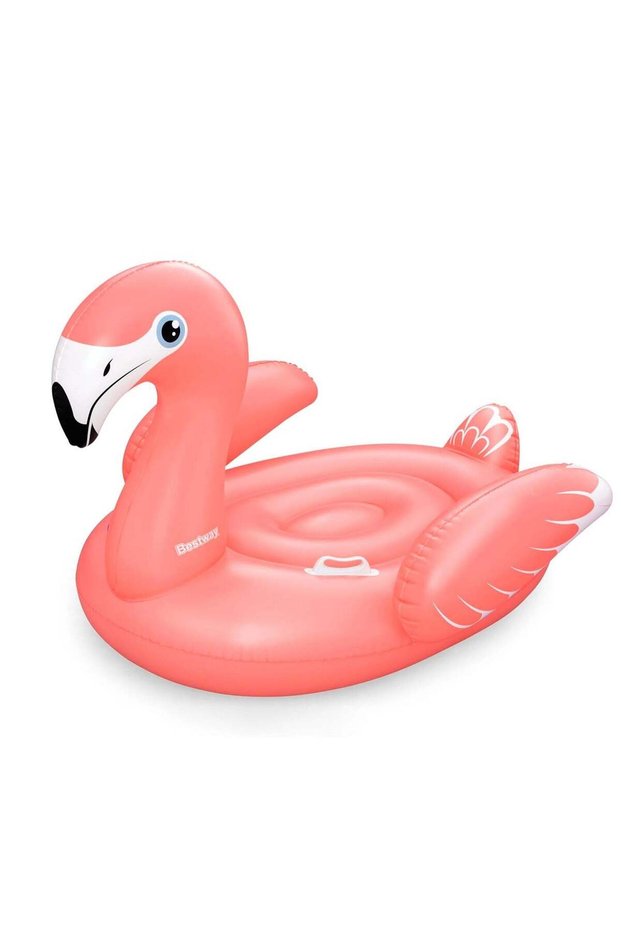 Rider Flamenco 168X120cm, Outdoor & Indoor Relaxation & Play, Pool Ride-On Floats, Vivid Bright Gra