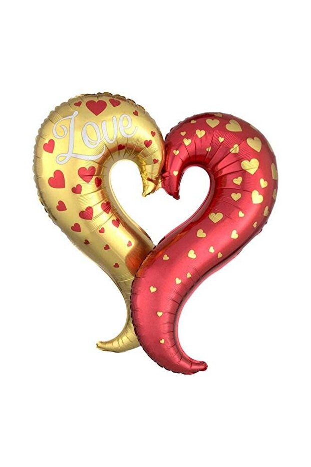 Curvy Heart Super Shape Foil Balloon 73X76Centimeter For Valentine'S Day 73x76centimeter Decoration