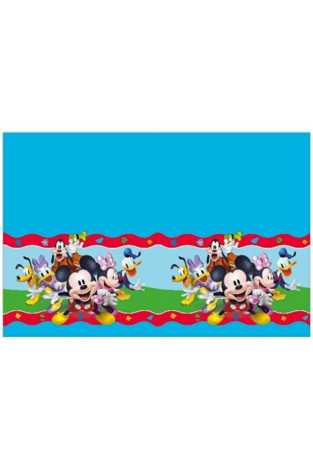 Ciao Disney Mickey Mouse Rock The House Plastic Tablecloth 120x180 cm – Reusable Kids Party Decorat