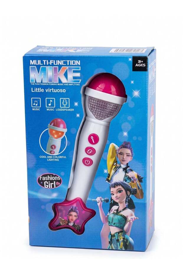 Wireless Bluetooth Ms Rachel Kids Karaoke Microphone Speaker - Built-in LED Disco Party Lights & Si