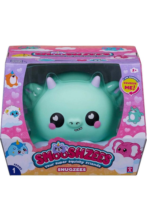 Smooshzees Snugzees Jade Green Dragon - Collectable Soft and Squishy Toy