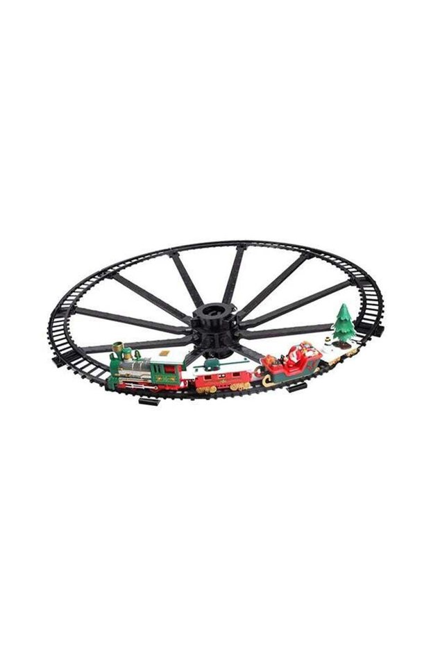 Christmas Tree Hanging Train Set – Battery Operated Electric Train with Tracks & Decorations – Fest