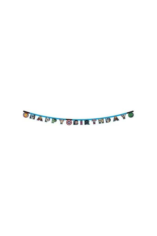 Ciao Mighty Avengers Happy Birthday Banner – Marvel Superhero Party Decoration with Captain America