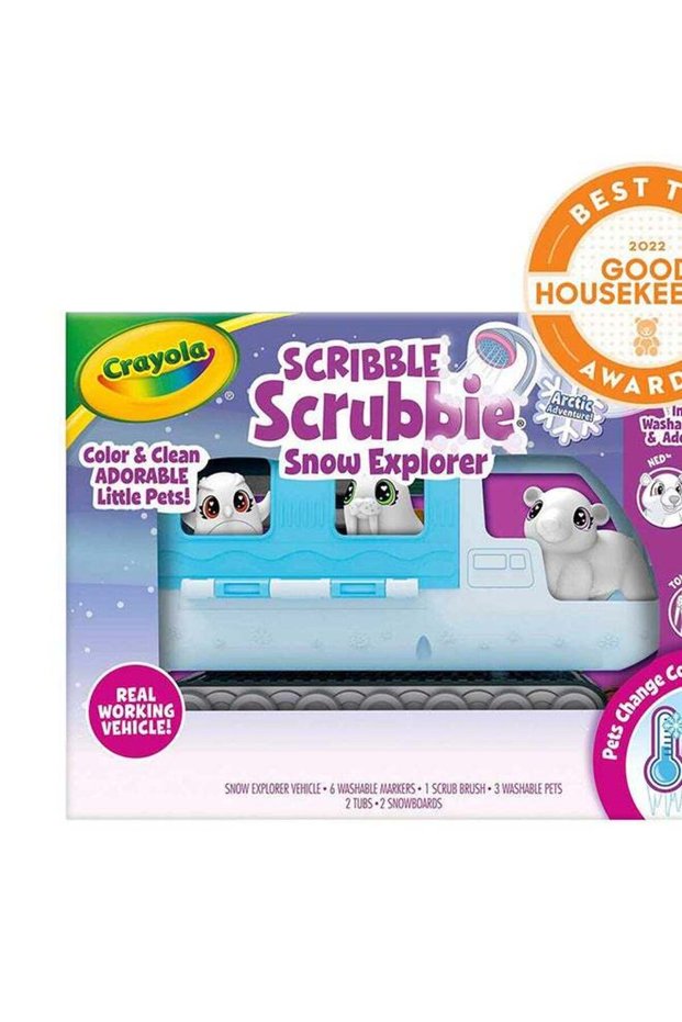 Scribble Scrubbie Pets Arctic Snow Explorer, Color & Wash Creative Toy, Gift for Kids