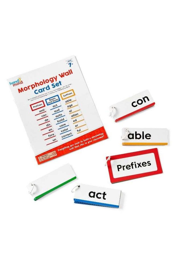Morphology Wall Card Set (50-Piece, Multi-Color, Ages 7+)