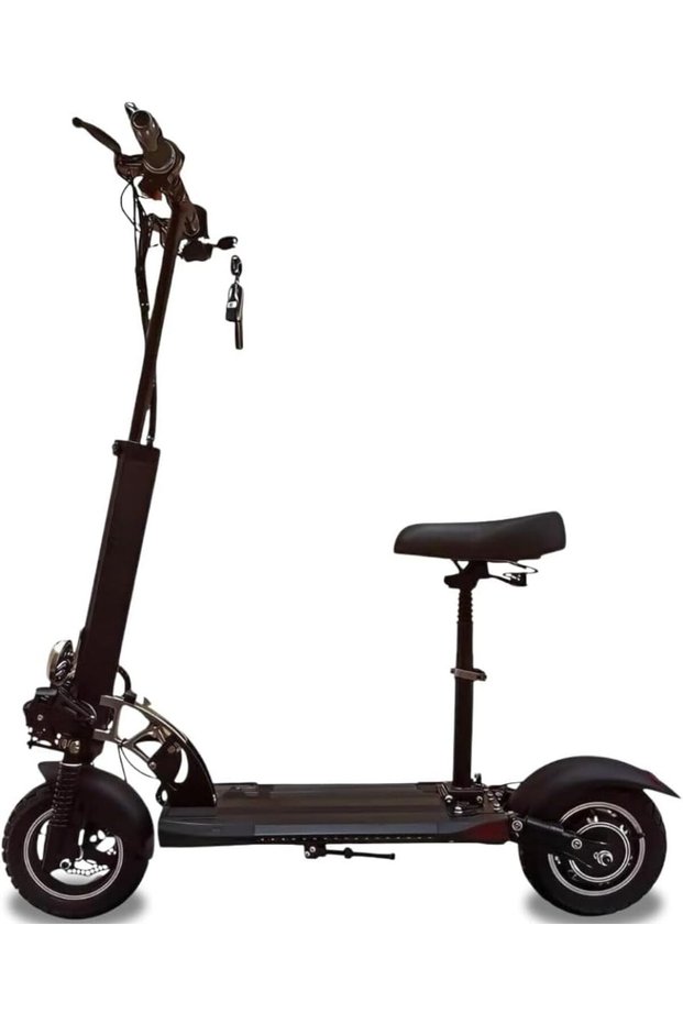Winner Sky E10 Plus Electric Scooter 2024-1500W High-Performance Motor | 30km Range | 10" Off-Road Tires | Full Colorful LED Deck Lights | Foldable Design | Premium Black All-Terrain E-Scooter