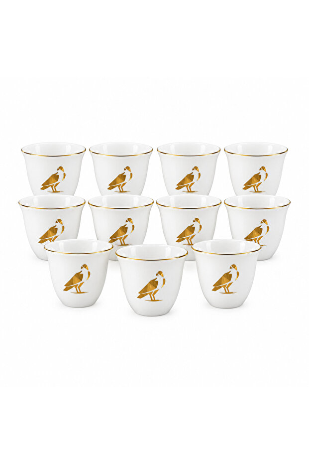 Ceramic 12 Pcs Cawa Cup Set - 80ml
