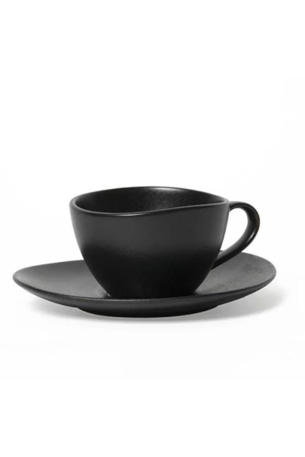 220ml Ink Ceramic Coffee Mug Matte Black