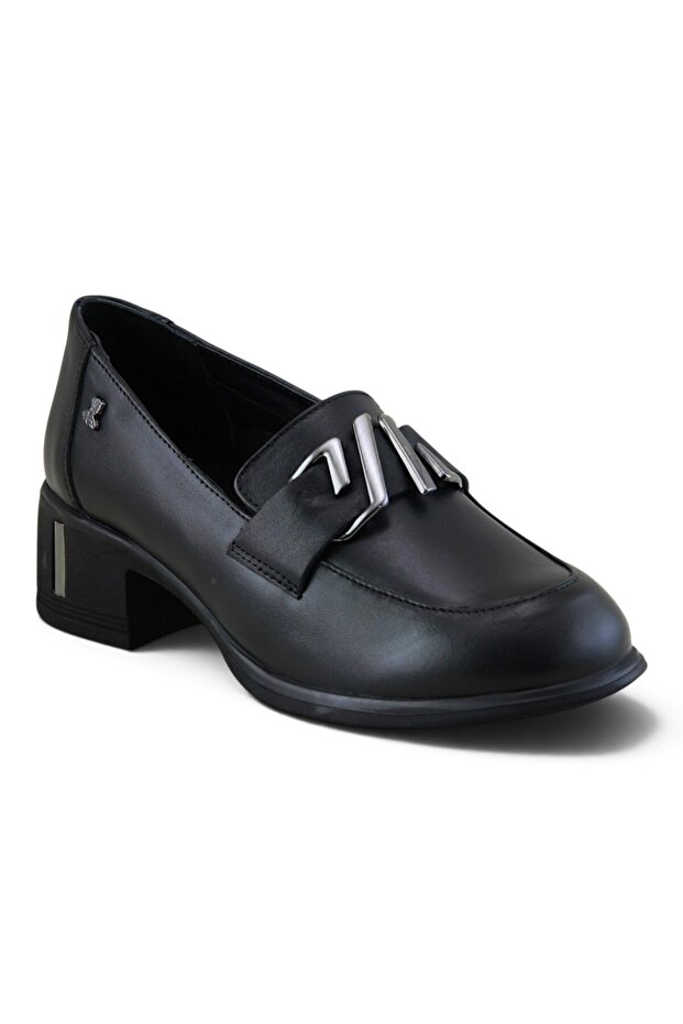 2555007 Genuine Leather Heeled Women's Shoes