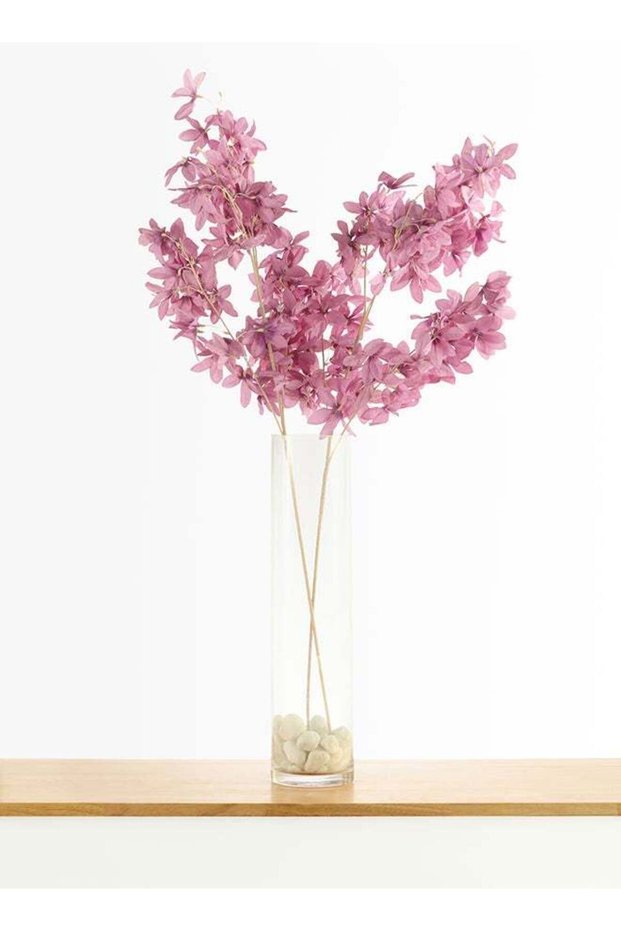 Heavenly Bamboo 2pc Flower Stick – Purple | 100cm Artificial Flower Stick | Ideal for Wedding, Livi