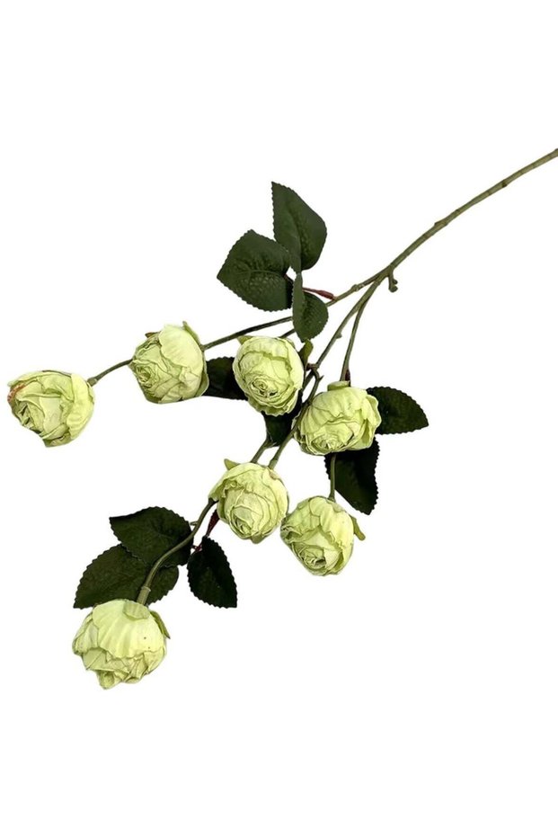 7 Blossoms Lifelike Artificial Roses for Your Home Decor Green
