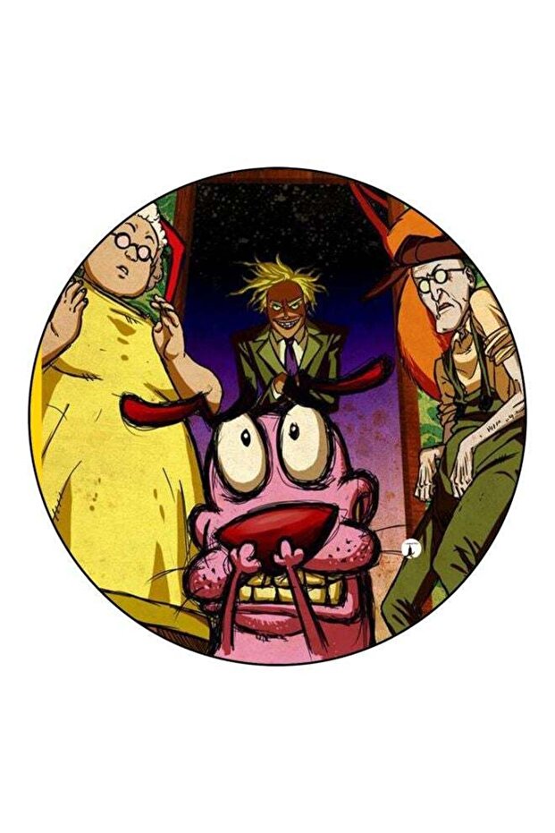 Cartoon Printed Fridge Magnet Yellow/Pink/Green 5.5cm