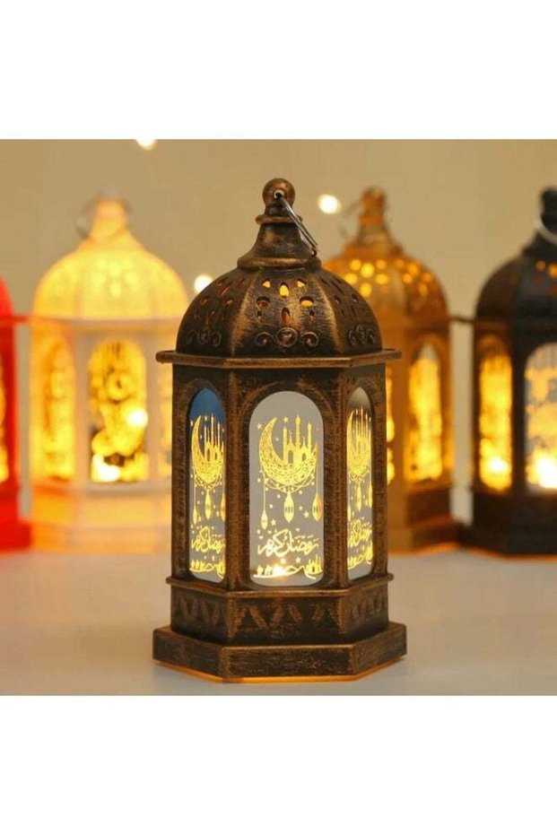 Ramadan Decorations Gift LED Light Moroccan Candle Sky Hanging Lanterns Lamps and Lanterns for Eid
