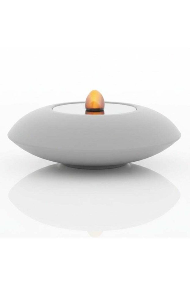 AKDC Metal LED Candle Light 15cm – White | Battery Operated (2 AA)