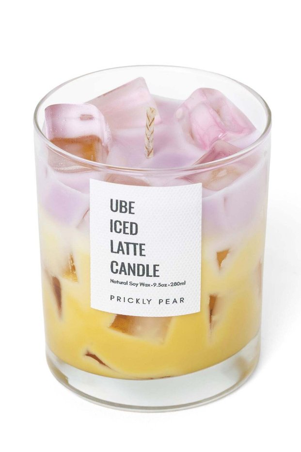 Ube Iced Latte Candle