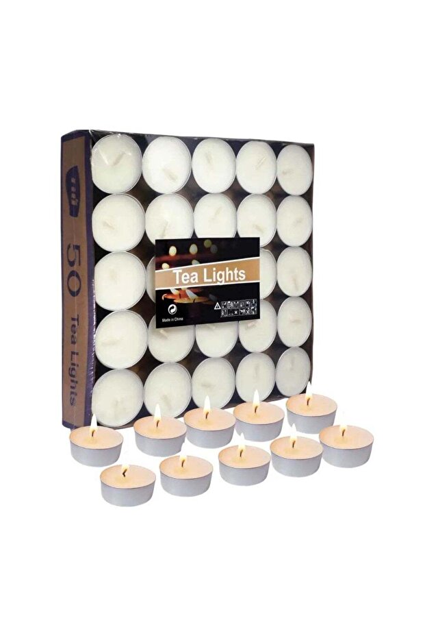 Tea Light Scented Candle, Rose Fragrance- Set of 50 pieces