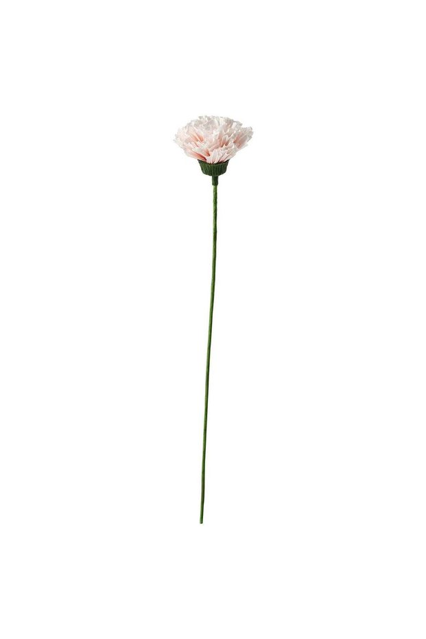 Artificial Paper Carnation Flower, White, 40 cm