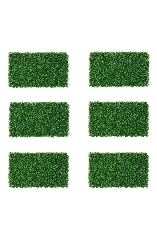 FFD Artificial Wall Grass Panels Artificial Faux Hedges Eucalyptus Leaf Plastic Turf Wall Grass For