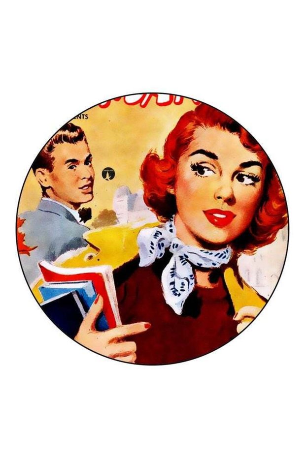 Cartoon Character Printed Fridge Magnet Red/Yellow/Brown 5.5cm