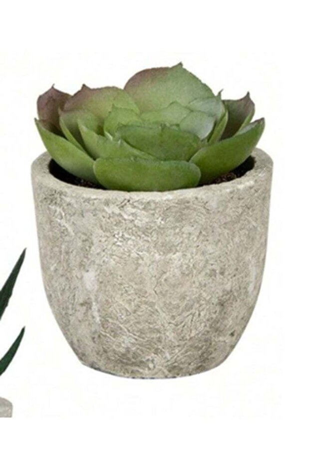 1 Pcs Artificial Green Plant With Pot - A