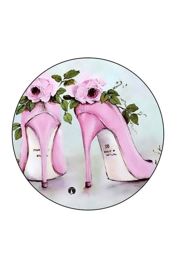 Women Sandal Printed Fridge Magnet Multicolour