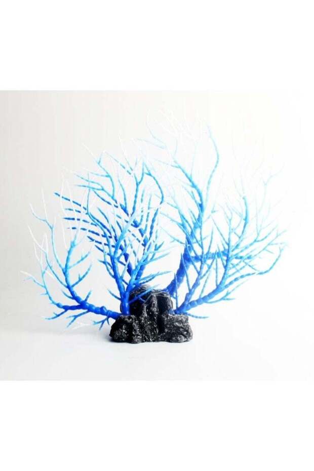 Simulation Coral Tree Lifelike Aquatic Plant Adornment for Fish Tank Soft Decoration Compact Design