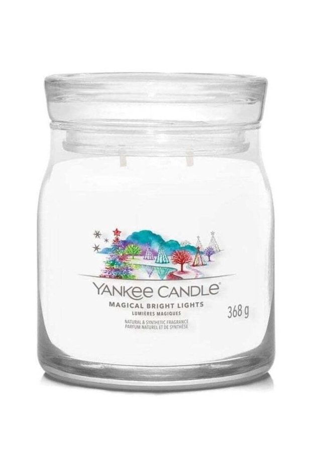 Magical Bright Lights Jar Candle 368grams - 2 wick Scented candle 13oz | 45 hrs burn-time | Perfect