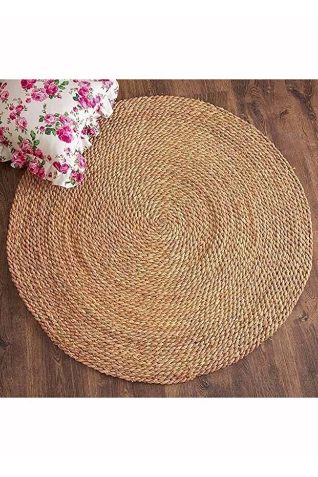 Handwoven Jute Rug - Versatile Style For Every Space - Reversible Design Ideal For Indoor And Outdo