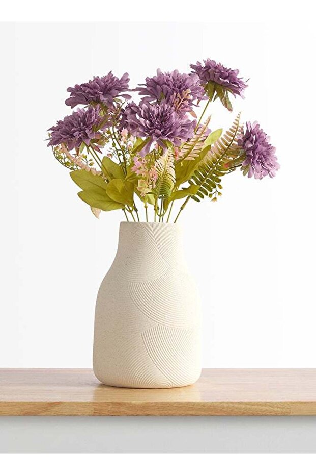 Daisy 1pc Flower Bunch with 9 buds – Light Purple | 43cm Artificial Flower Bunch | Ideal for Weddin