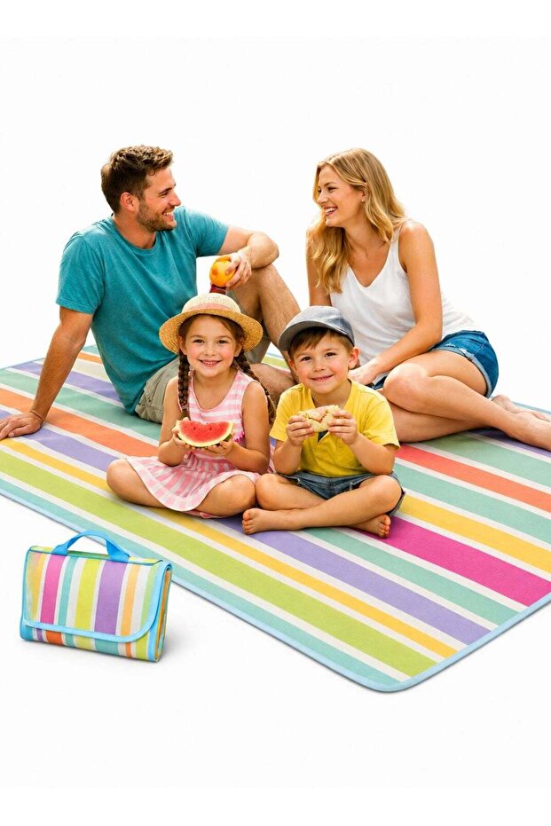 Foldable Waterproof Picnic Blanket Portable Beach Mat for Outdoor Camping Park Garden 200×150cm