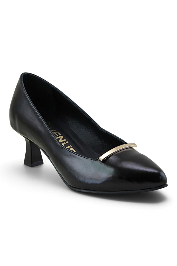 26532529 Genuine Leather Heeled Women's Shoes