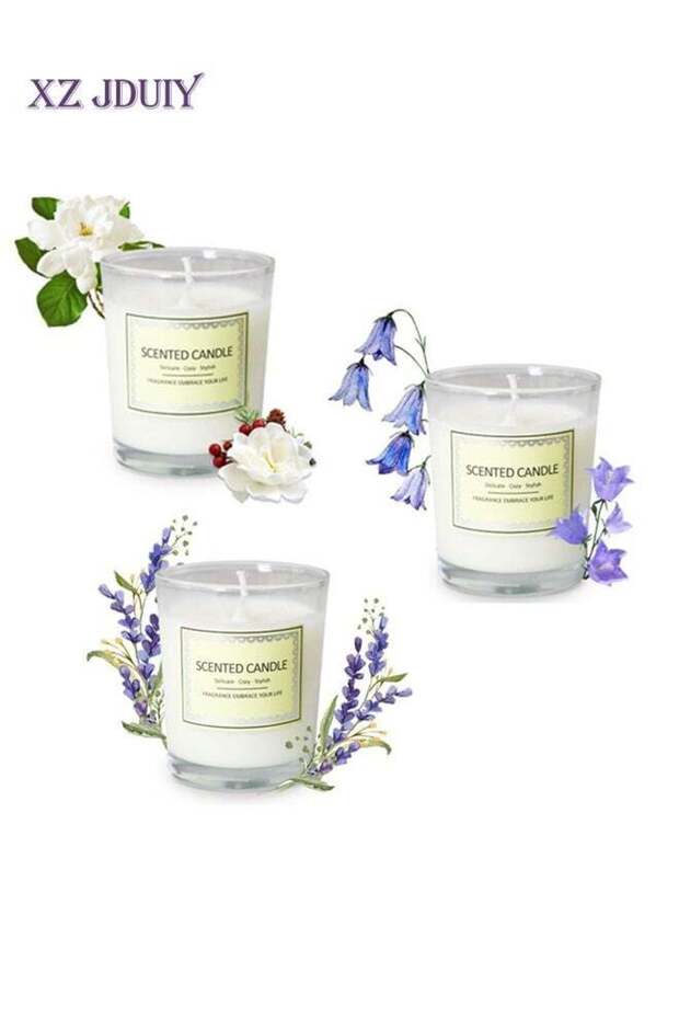3-Pack Aromatherapy Candle Gift Set, Home Aromatherapy Candles, Women's Aromatherapy Candles, Natur