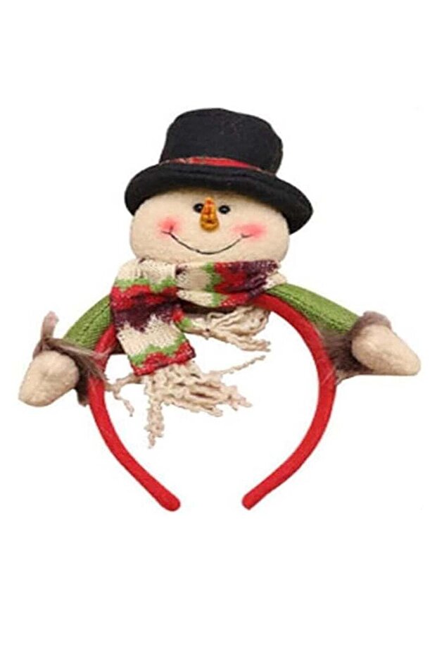 Brain Giggles Cute Snowman Headband Buckle Portable Hairband Photo Props Hairs Accessories for Gir