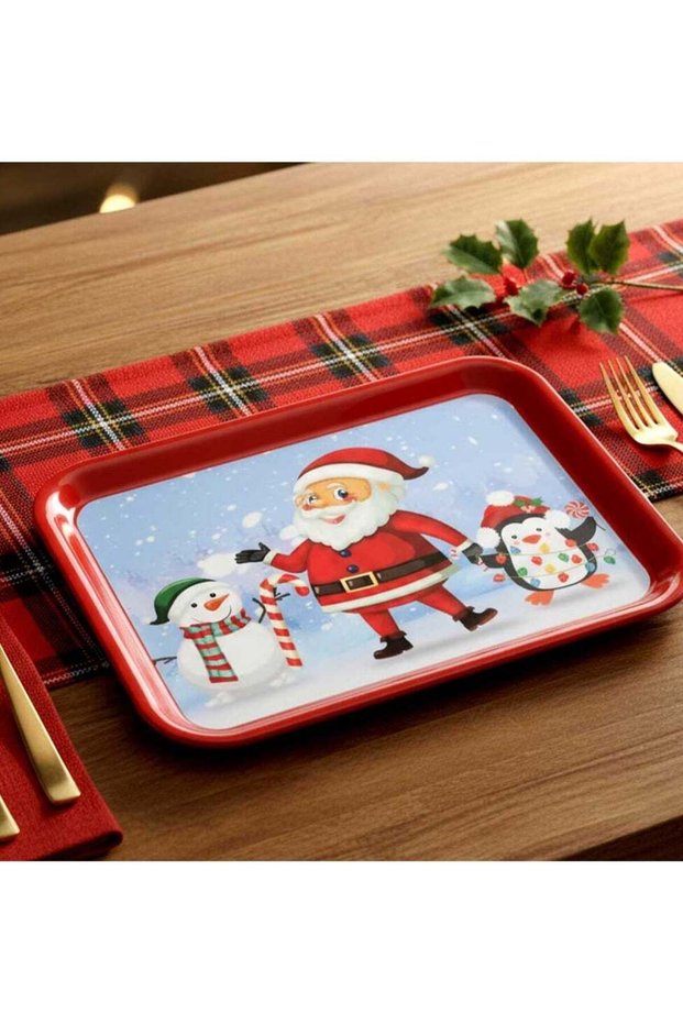 Christmas Melamine Rectangle Tray 17"
