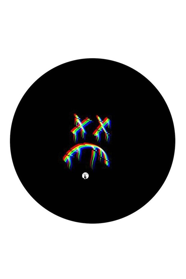 Sad Face Printed Fridge Magnet Multicolour