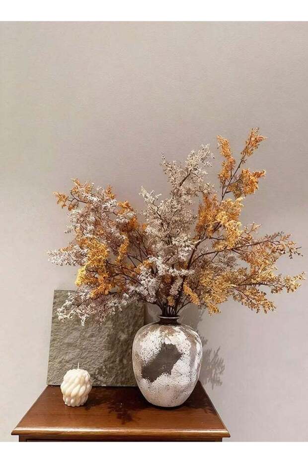 Artificial Plants Decor 27.5 Inch, Fake Grass Plastic Shrubs Faux Simulation Dead Branches for Chri