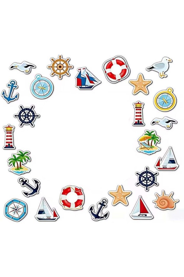 26pcs Large Cruise Door Magnets - Funny Anchor Car Decorations
