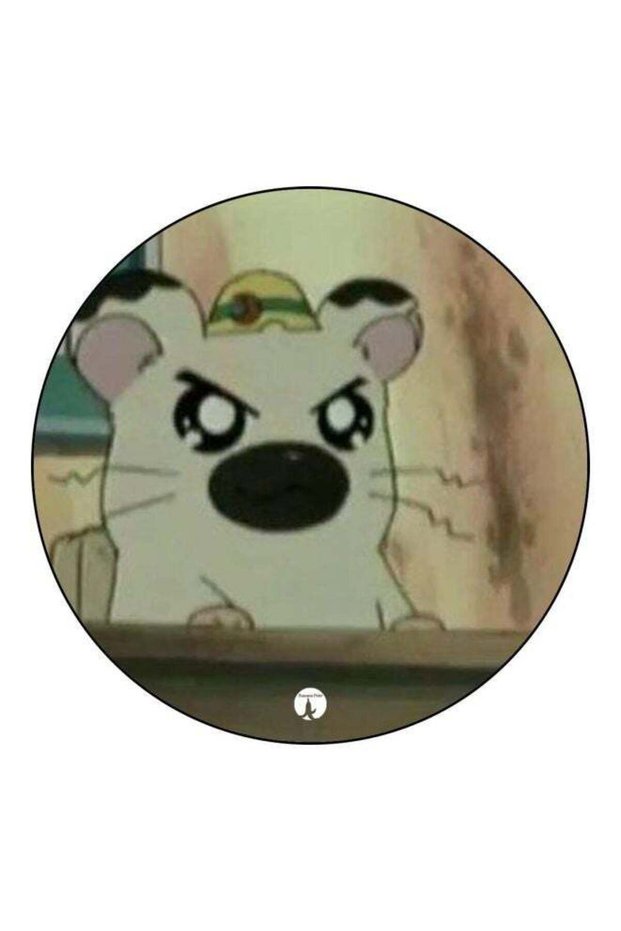 Cartoon Printed Fridge Magnet Beige/Brown/Black 5.5cm